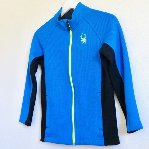 NEW! Spyder Constant Stryke Full Zip Jacket Sweater Fleece Lined Blue SZ M - Picture 3 of 8